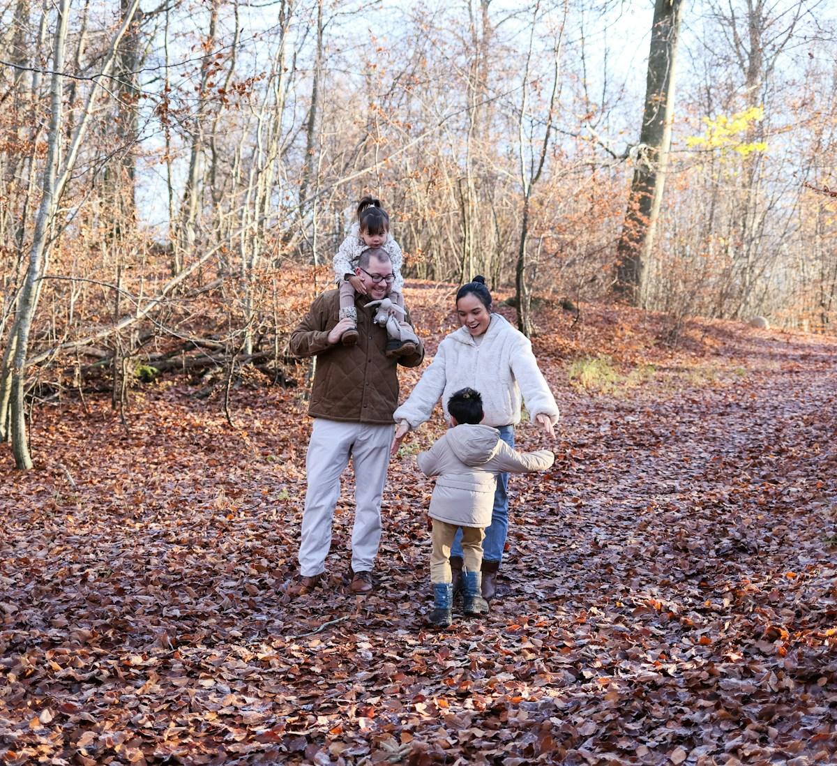 Family in a warm, serene moment together
